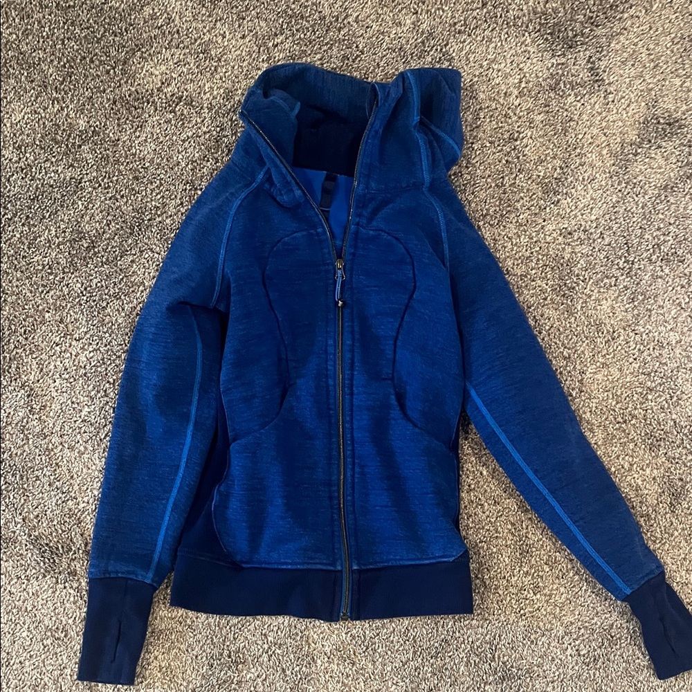 Lululemon Athletica Women's Blue Zip-Up Hoodie